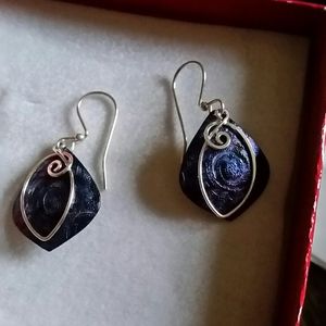 Sterling Silver Artistic Modern Dangle Earrings